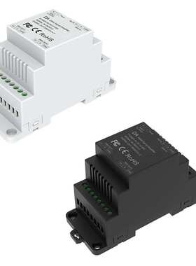 2通道轨道式DMX信号放?器放?分配隔离DMX512或RS-485DA导轨灯控