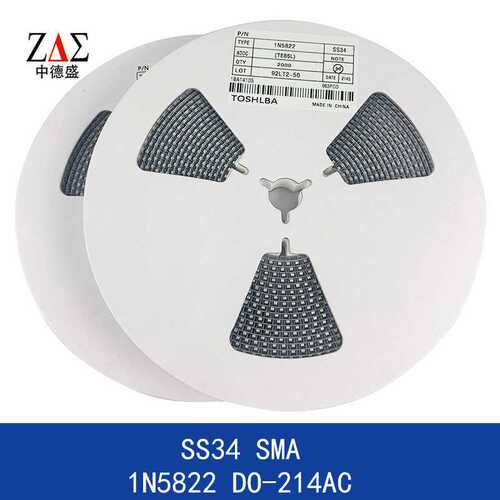 肖特基二极管 1N5822 SS34 SMA 封装DO-214AC3A/40V 大芯片 现货