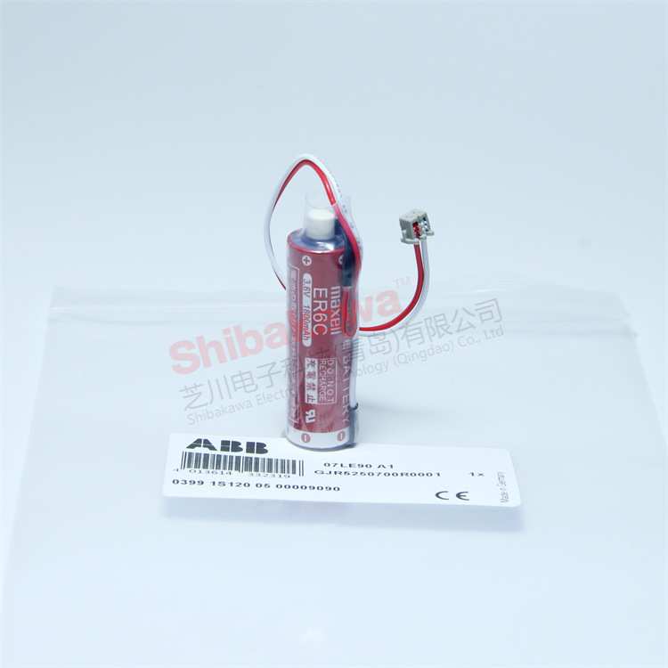 GJR5250700R0001 07LE90 ABB PLC 锂电池 Maxell ER6C 带插头