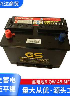 GS蓄电池 6-QW-66蓄电池 LN3 56620汽车蓄电池 12v66ah蓄电池