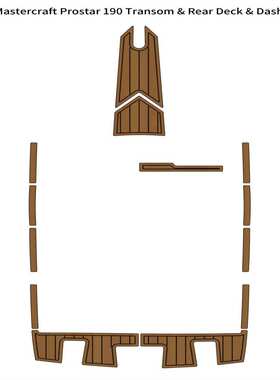 1989 MasterCraft Prostar 190 Transom Rear 游艇船舶EVA