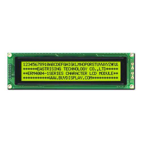 LCD4004/40x4单色字符型LCD液晶显示模块/模组/黄绿底蓝黑字