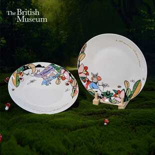 大英博物馆莎士比亚系列 仲夏夜之梦卡通印花 10寸餐盘套装 2个装