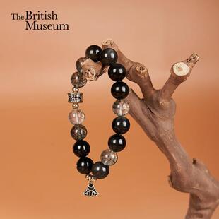 大英博物馆 埃及系列 安卡莲花银曜石海藻 手链