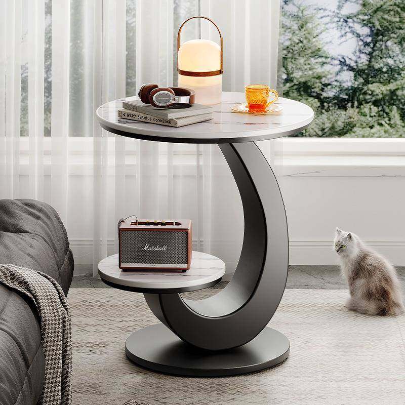 轻奢岩板边几客厅沙发边桌2024新款小圆桌高级感小桌子阳台小茶几,电子元器件市场,其它元器件,淘宝优惠券,粉丝福利购,淘宝优惠卷