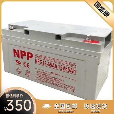 耐普蓄电池NPG12-65Ah ups通信电源太阳能12V65AH胶体免维护储能