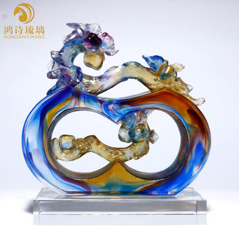开市大吉琉璃摆件公司开业送礼纪念年会庆祝创意工艺品客厅家居乔