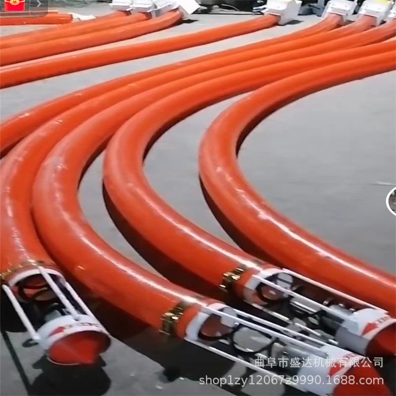 玉米装车软管吸粮机380V双管双向中驱吸沙机弹簧蛟龙抽粮机