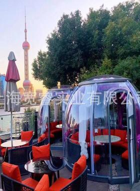 透明星空房户外露台景区民宿餐饮隔音球形难燃PC耐力板泡泡屋抗风