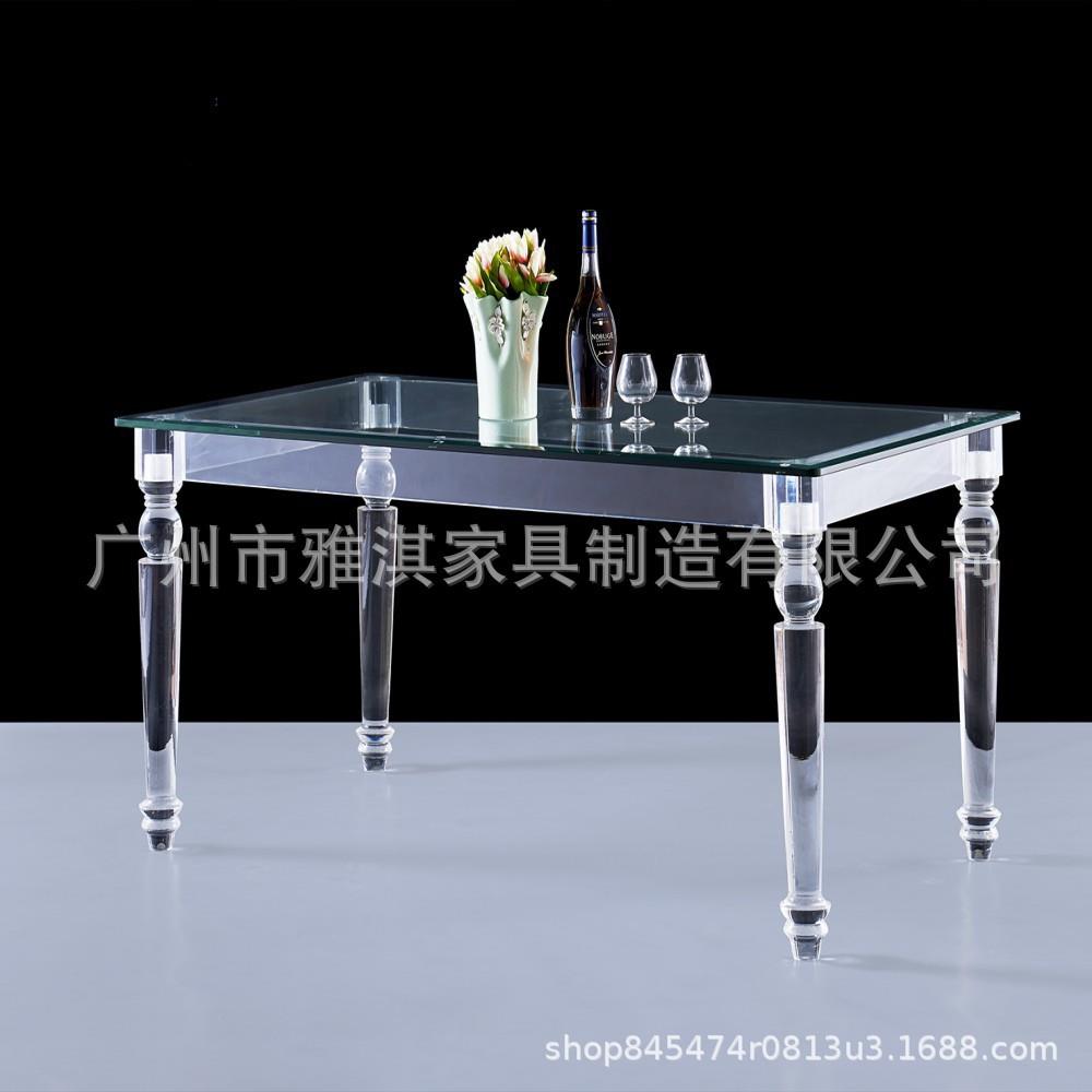 有机玻璃飘窗桌子阳台家用小茶几亚克力卧室坐地书桌电脑透明桌子