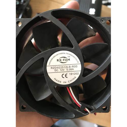 RX-FAN RZD922512LB-R00 DC 12V 0.08A 9.2厘米圆形静音散热风扇