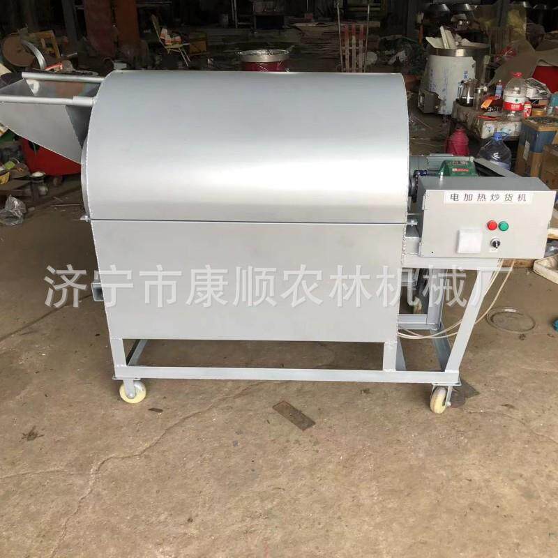 炒黄豆电加热炒货机 大型滚筒炒货机价格 油菜籽核桃人炒货机厂家