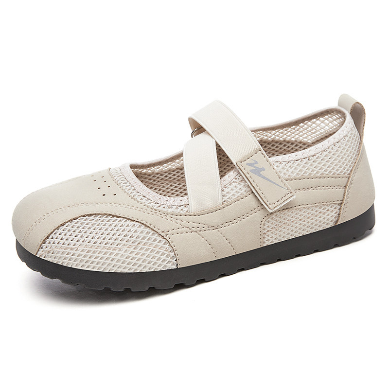 双星女鞋夏季新款时尚网面鞋女魔术贴玛丽珍平底百搭休闲鞋网面,女鞋,网面鞋,淘宝优惠券,粉丝福利购,淘宝优惠卷