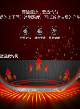 赵家班传统家用老式铸铁锅燃气灶明火电磁炉不粘不锈氮化生铁锅