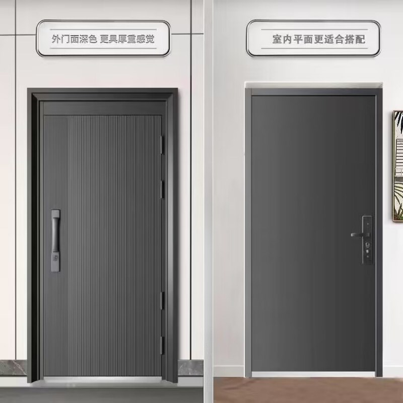 防盗门钢质入户门别墅安全门智能家用进户门加高门楣上海包安装