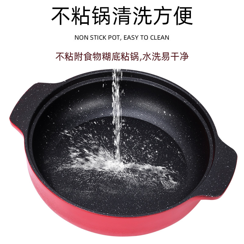 商用铝合金欧式汤锅深式煲炖锅砂锅家用煲仔饭暖汤炉米线煲餐厅用