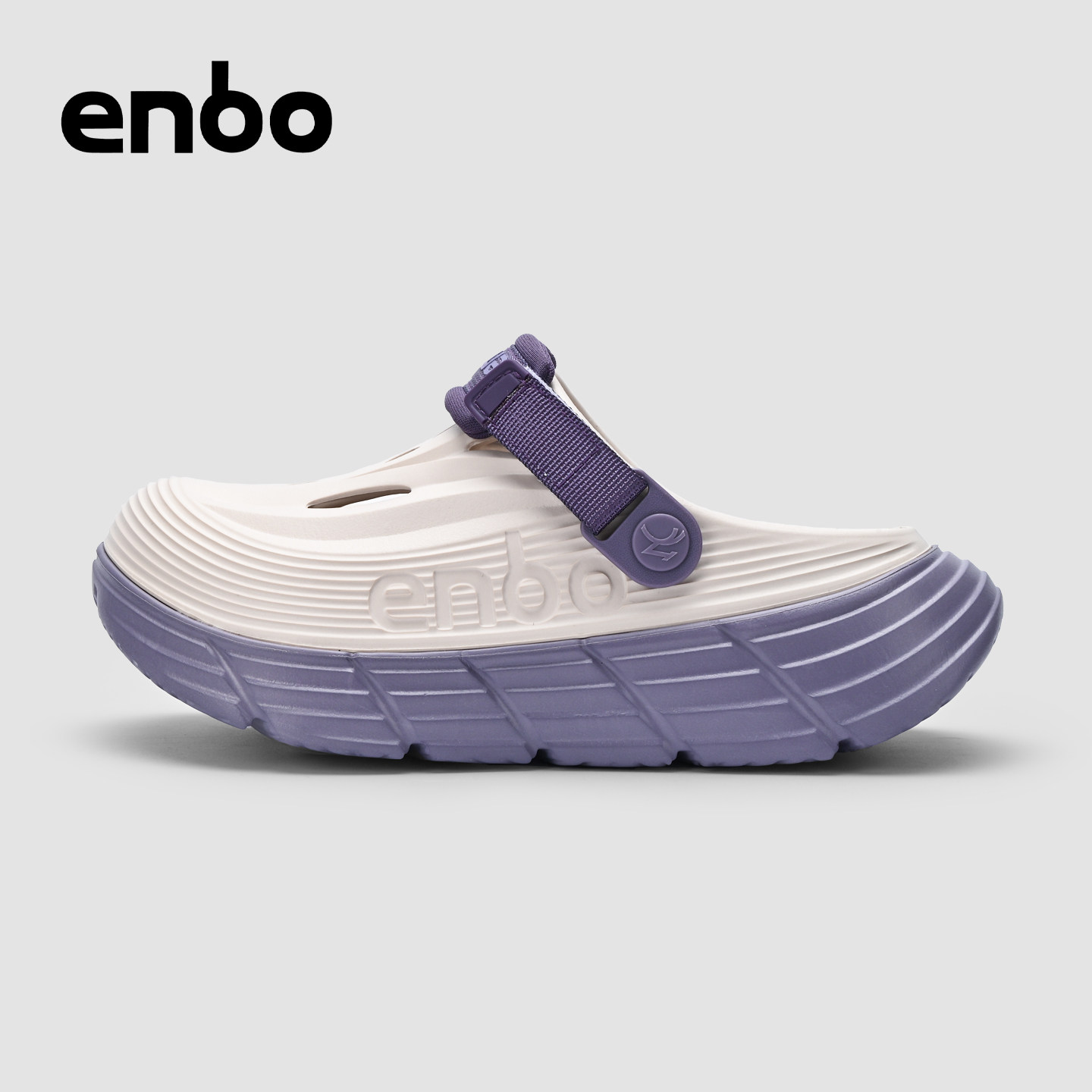 ENBO足弓支撑厚底洞洞鞋情侣款
