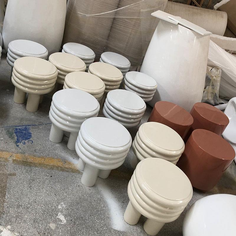 玻璃钢坐凳户外葫芦茶几客厅边几角儿童游乐学校休闲椅茶几墩厂家