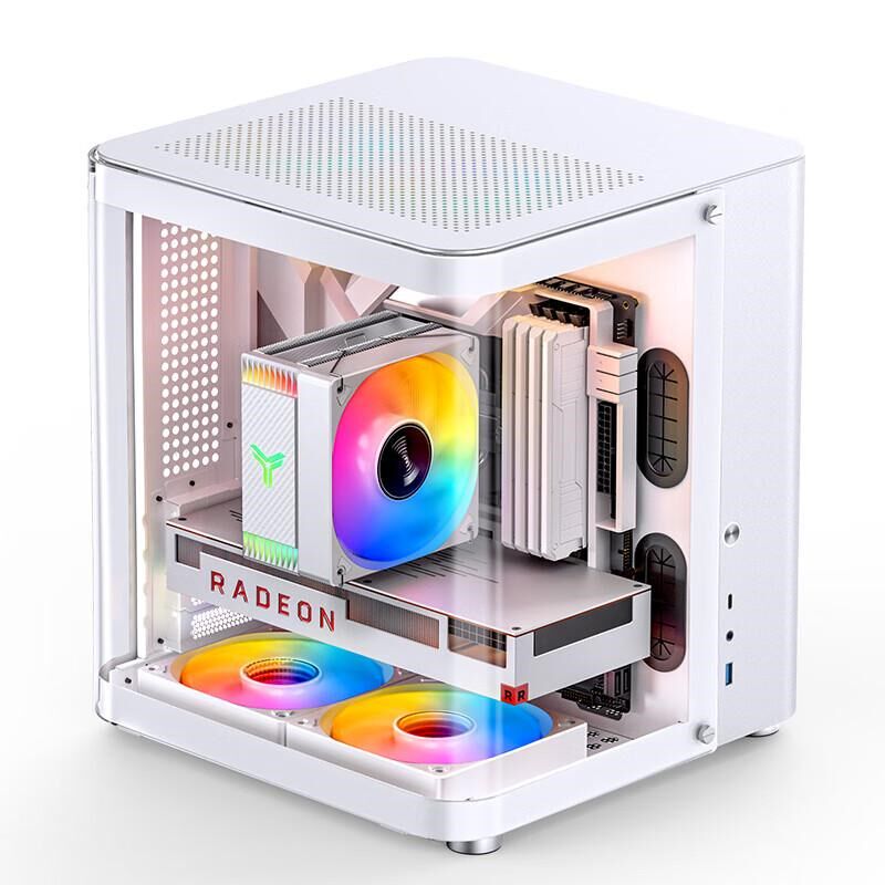 TK-1 双曲面鱼缸海景房铝合金外壳MATX机箱