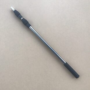 内外双锁不锈钢伸缩杆子 8MM螺口铆钉加固抄鱼网竿任意定位鱼叉杆