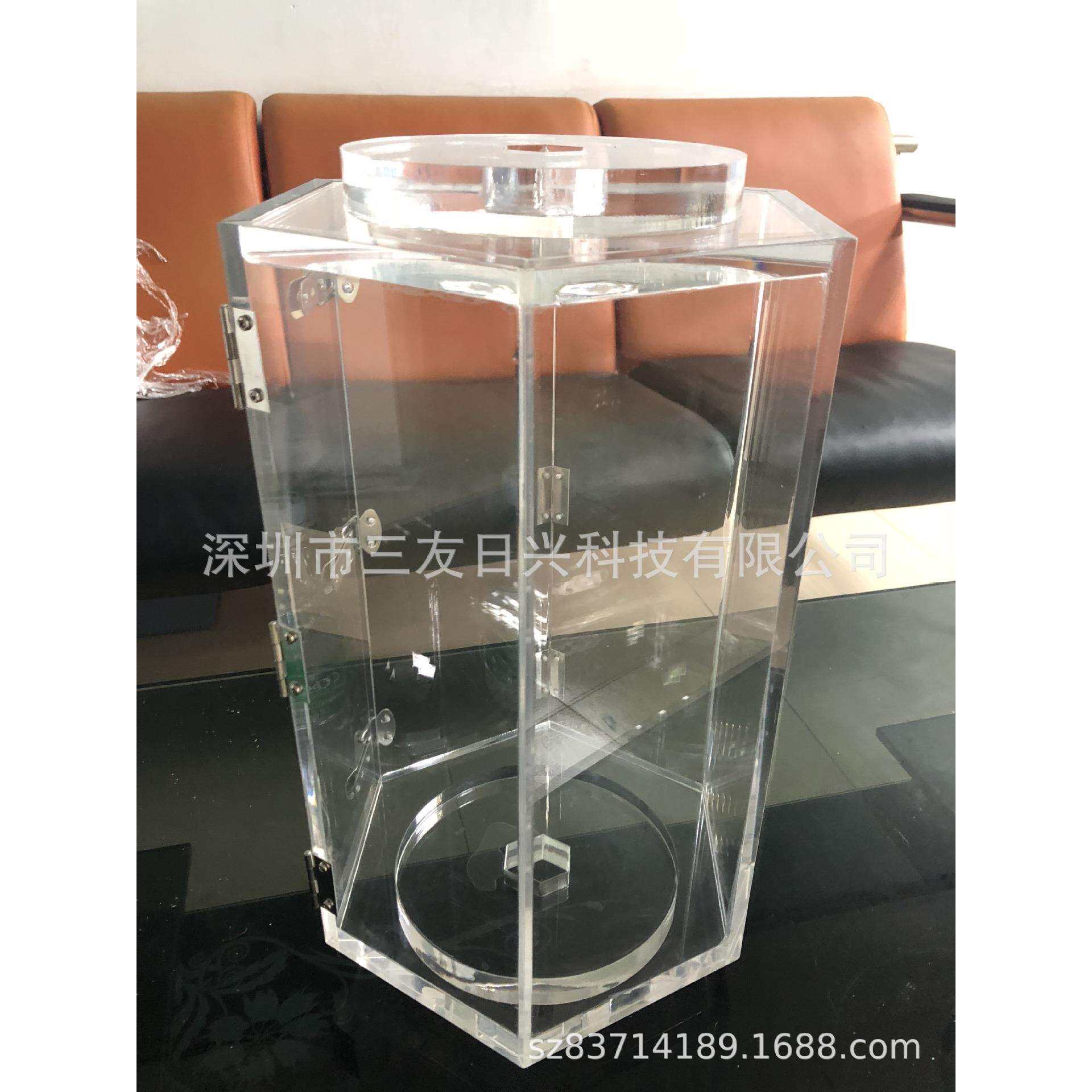 亚克力机器滚筒 多边形亚克力拼接 有机玻璃透明展架制作供应