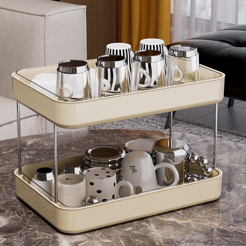 杯子收纳置物架桌面放水杯茶杯咖啡杯玻璃杯茶具家用双层沥水杯架