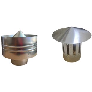 不锈钢防雨帽烟囱管防回烟取暖壁炉烟筒防风帽排烟管防鸟防雨罩盖