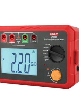 UNI-T优利德绝缘数字电阻测试仪UT501/502/511/512/513/A/C电阻表