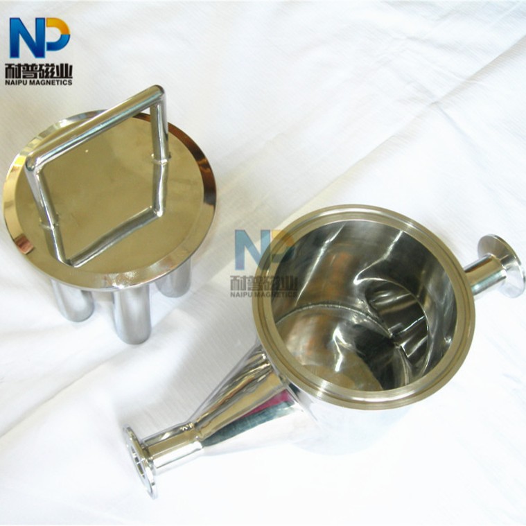 定制管道液体除铁器不锈钢磁性过滤器浆料除铁棒卫生级强磁过滤器