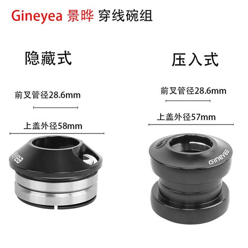 景晔44-44直管头碗组52-52改装内走线穿线椎管外置50.6 55 56腕组