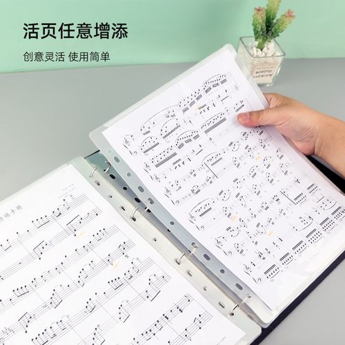活页乐谱夹可改谱不反光加厚大容量琴谱钢琴架子鼓文件册音乐文具