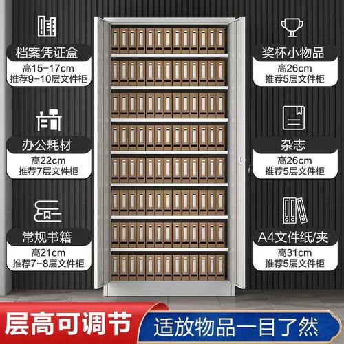 财务凭证柜文件柜办公室带锁储物柜加厚合同资料柜档案柜子