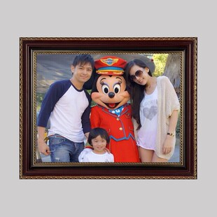 全家福实木相框182寸12寸16寸20寸24寸相框创意挂墙摆台7寸