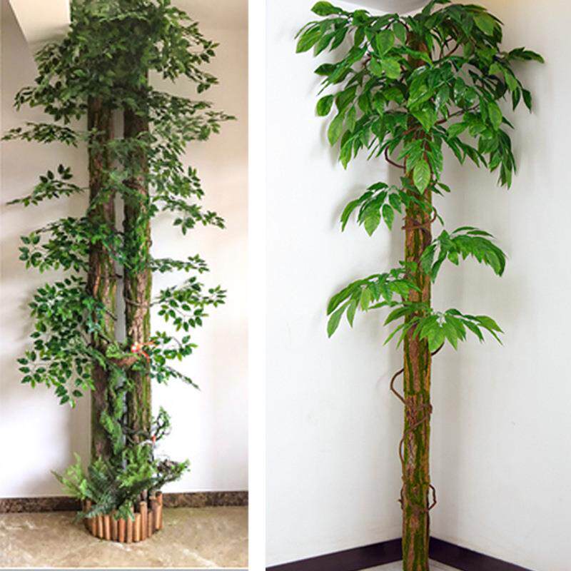 仿真植物装饰管道遮丑假绿植树藤藤条藤蔓缠绕假树枝假树墙体造景