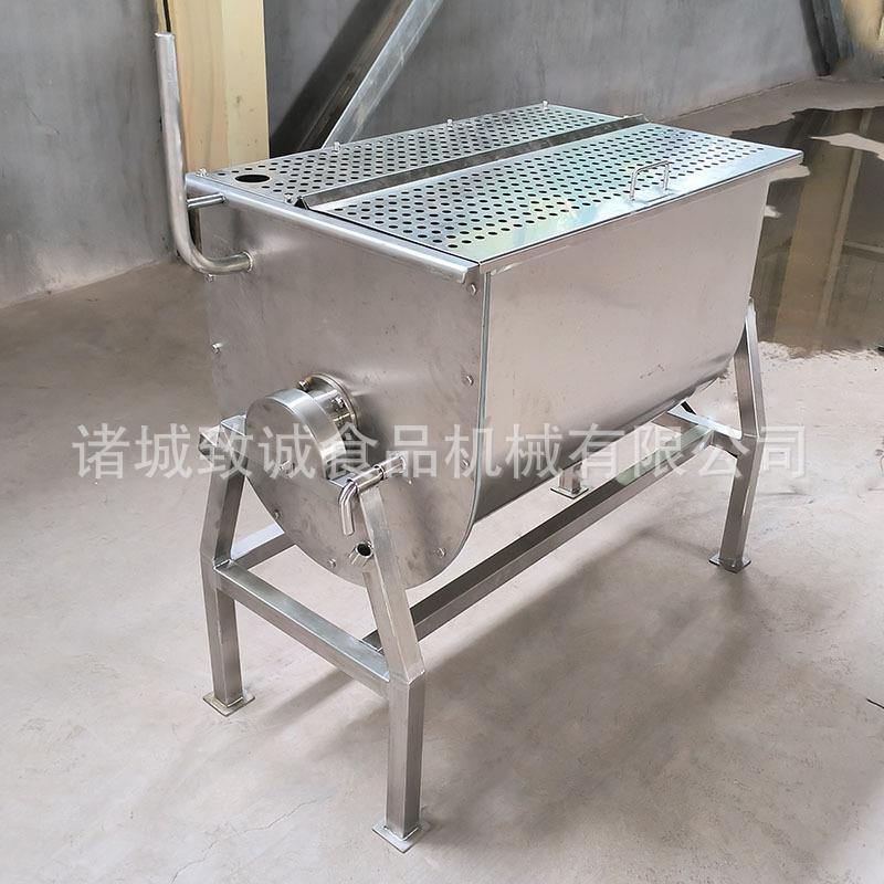 焯水搅拌入味一体机 螺旋搅拌休闲食品腌制槽 手动出料腌制机