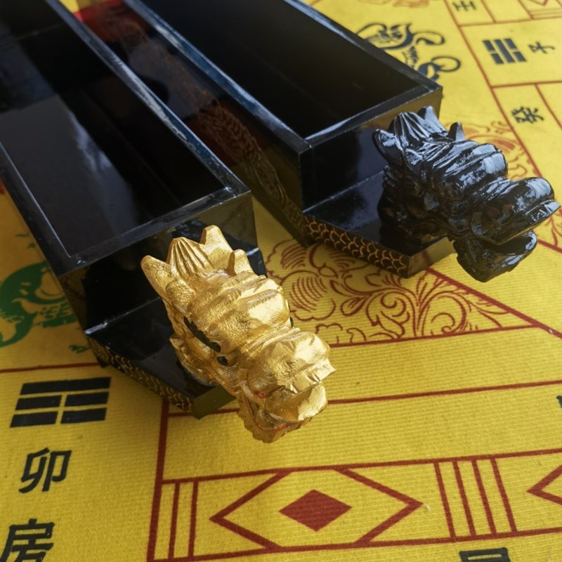 道精用品实木龙雕龙头表盒手工雕刻家纹表盒放表盒子