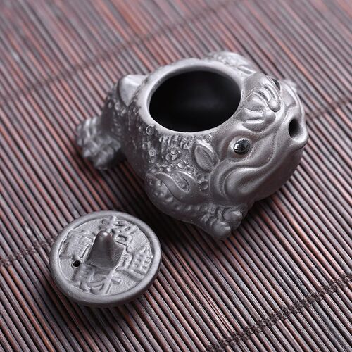 紫砂招财金蟾指尖壶精品可养迷你小茶宠茶玩功夫茶具茶台摆件茶桌