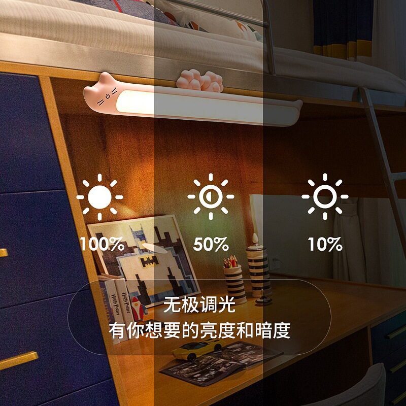 学术喵神毙LE护台灯usb充电款大学生D眼宿舍酷器床上用吸附式壁灯