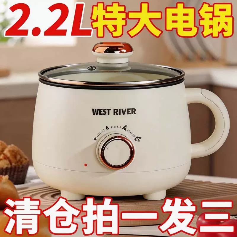 德国蒸煮一体小电电宿舍电锅家用电炒锅电饭煲多功能电热锅火锅