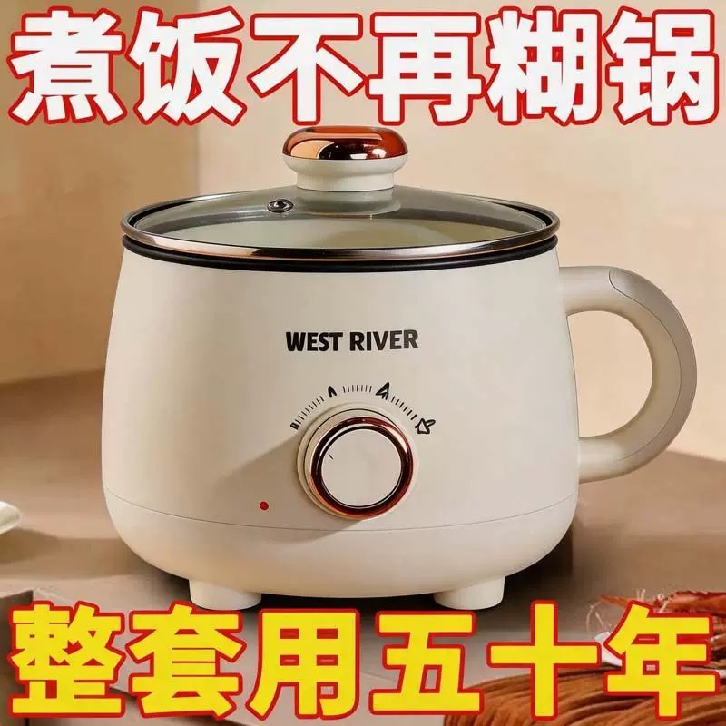 德国电煮锅家用学生宿舍锅多功能小型一体小电锅煮饭炒菜电热火锅