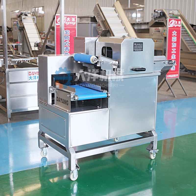 大洋机械鲜肉切丁机自动鸡胸肉切块机不锈钢材质商用猪肉丁切割机