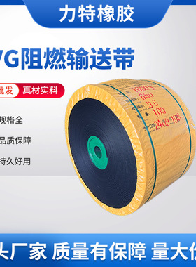 厂家直供阻燃防静电高强力高耐磨PVG1800S十级整芯阻燃输送带煤矿