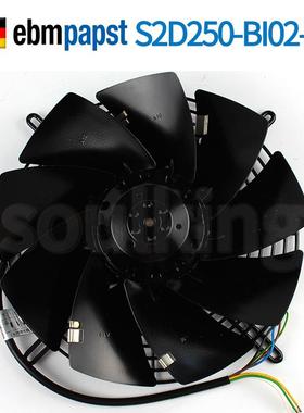 原装ebmpapstS2D250-BI02-01230/400V100/140W外转子轴流风机