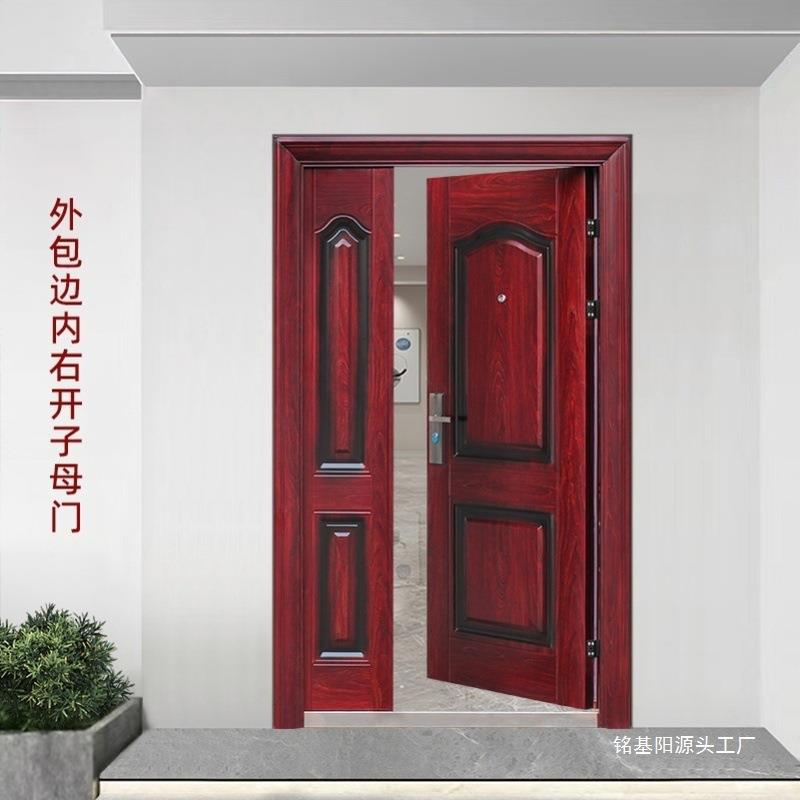 进户门字母家用防盗门大M子母门防盗门入户门室外农村自建房别墅
