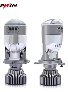 源头工厂新款透镜LED车灯H4鱼眼直射聚光机车双光透镜远近光一体