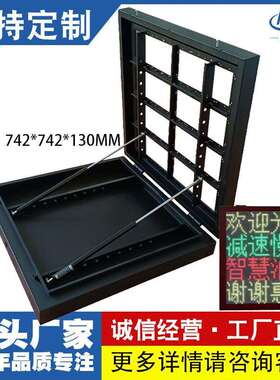 P10户外长2高4地磅称重显示屏交通指引led屏防雨带液压杆箱体外框