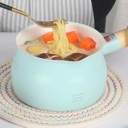 norbertw陶瓷小奶锅不粘锅小锅泡面热牛奶宝宝婴儿儿童辅食乐之芸