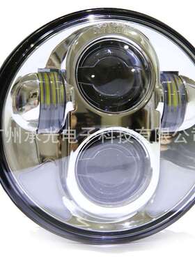 厂家直销5.75寸哈雷大灯led前大灯哈雷机车改装带日行前照灯