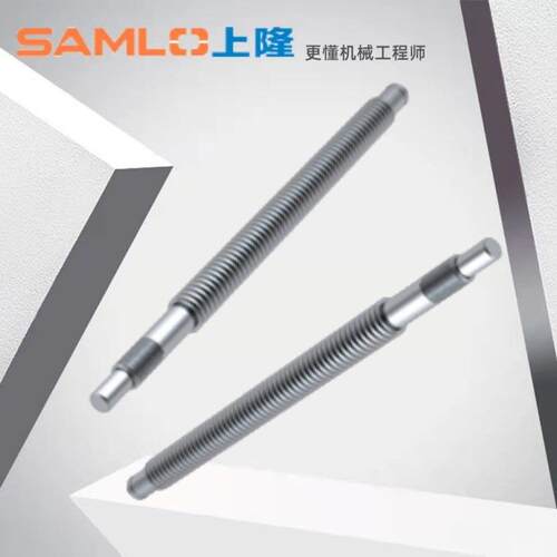 上隆原装标准轴端梯形丝杆LTAR-D12/16/20/-L150-T10-30-A/B/C/D
