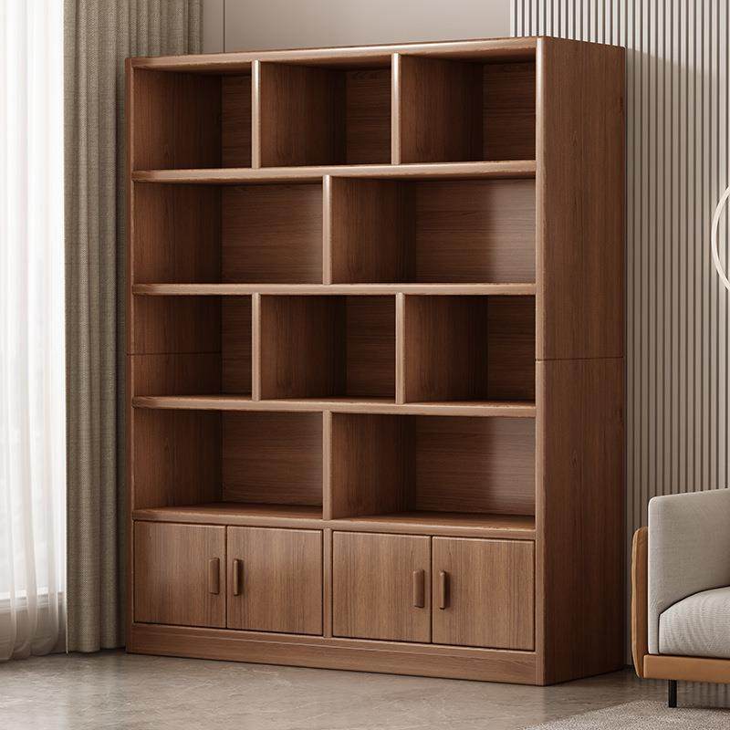 简易书柜落地置物架客厅多层柜子书架储物柜一体实木芯带门收纳柜,模玩/动漫/周边/娃圈三坑/桌游,模型制作工具/辅料耗材,淘宝优惠券,粉丝福利购,淘宝优惠卷